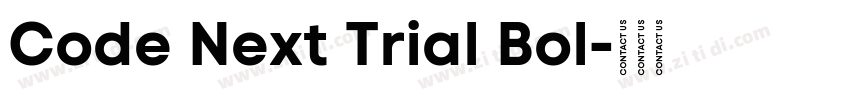 Code Next Trial Bol字体转换